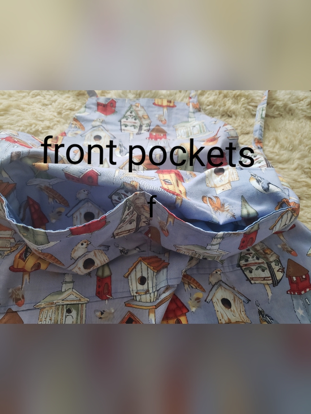 Vintage Handmade Cotton Apron - Picture 9 of 13